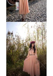 海上诗行 季薇2014春季复古海军领长裙的文艺叙事